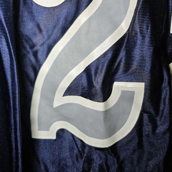 Vintage Powers Men’s Size 46 Enid Outlaws #25 Basketball Jersey Navy Blue TBL - Picture 12 of 15